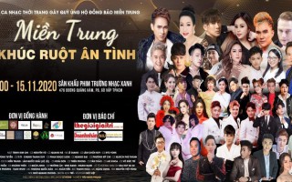 Đêm nhạc "Miền Trung khúc ruột ân tình" nhận được ủng hộ của nhiều nghệ sĩ cùng mạnh thường quân